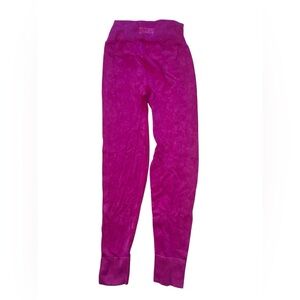 hot pink VS PINK tie waist workout leggings